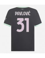 AC Milan Strahinja Pavlovic #31 Alternativní Dres 2024-25 Krátký Rukáv